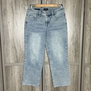 NYDJ Relaxed Jeans Cropped Straight Leg Light Blue Color Size 4